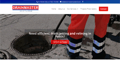 Desktop Screenshot of drainmasterscotland.com