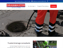 Tablet Screenshot of drainmasterscotland.com